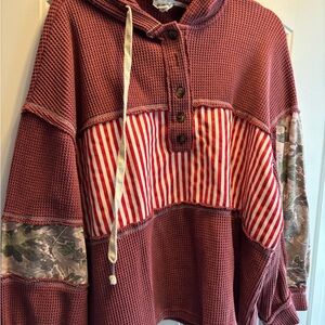 POL Burgundy Knit Sweater